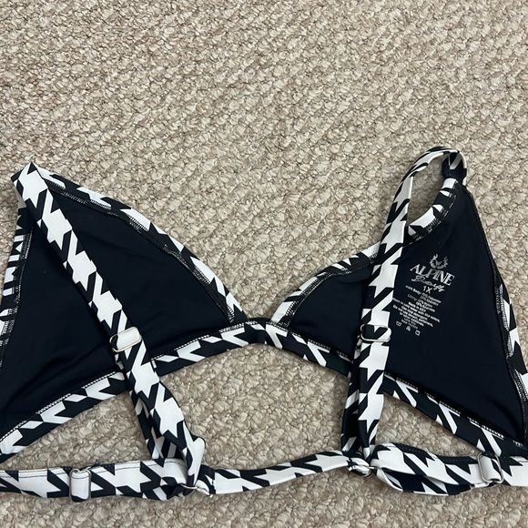 Alpine butterfly white black bikini swim size 1x - Picture 7 of 9